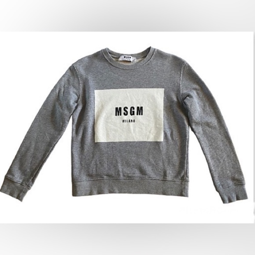 MSGM Logo Print Jumper Sweater XS Made in Italy